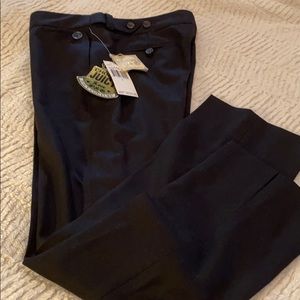 Black super fine wool pants